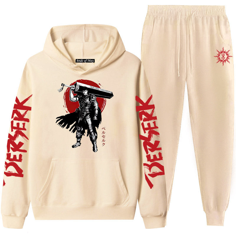 Bersek Sword Wind Legend Couples Sweatshirt Leggings Hooded Suit Men And Women 2pcs Sets