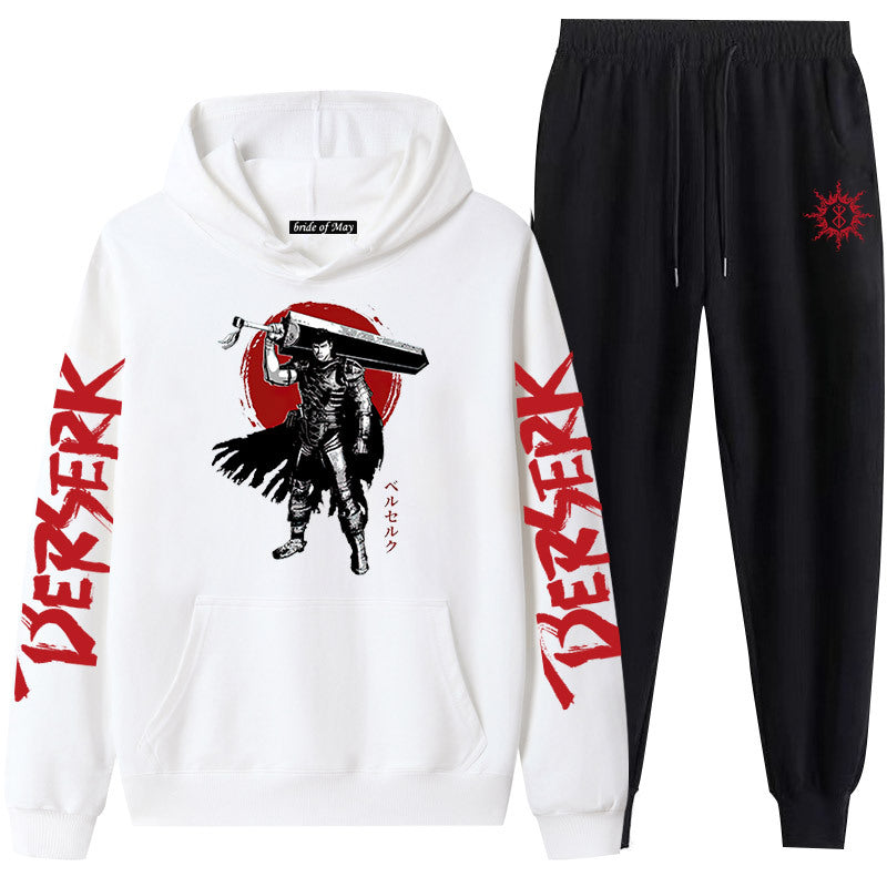 Bersek Sword Wind Legend Couples Sweatshirt Leggings Hooded Suit Men And Women 2pcs Sets