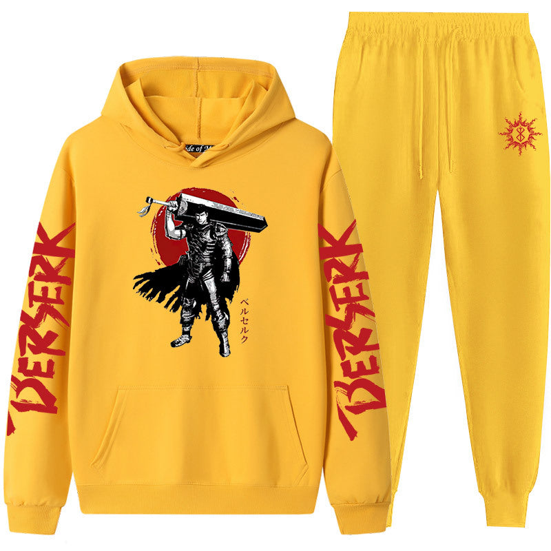 Bersek Sword Wind Legend Couples Sweatshirt Leggings Hooded Suit Men And Women 2pcs Sets