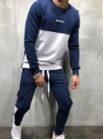 Men's Hoodies Tracksuit Set Male Sweatshirt Sweatpants Multi-pocket Fashion Trousers High Street Jackets Sets